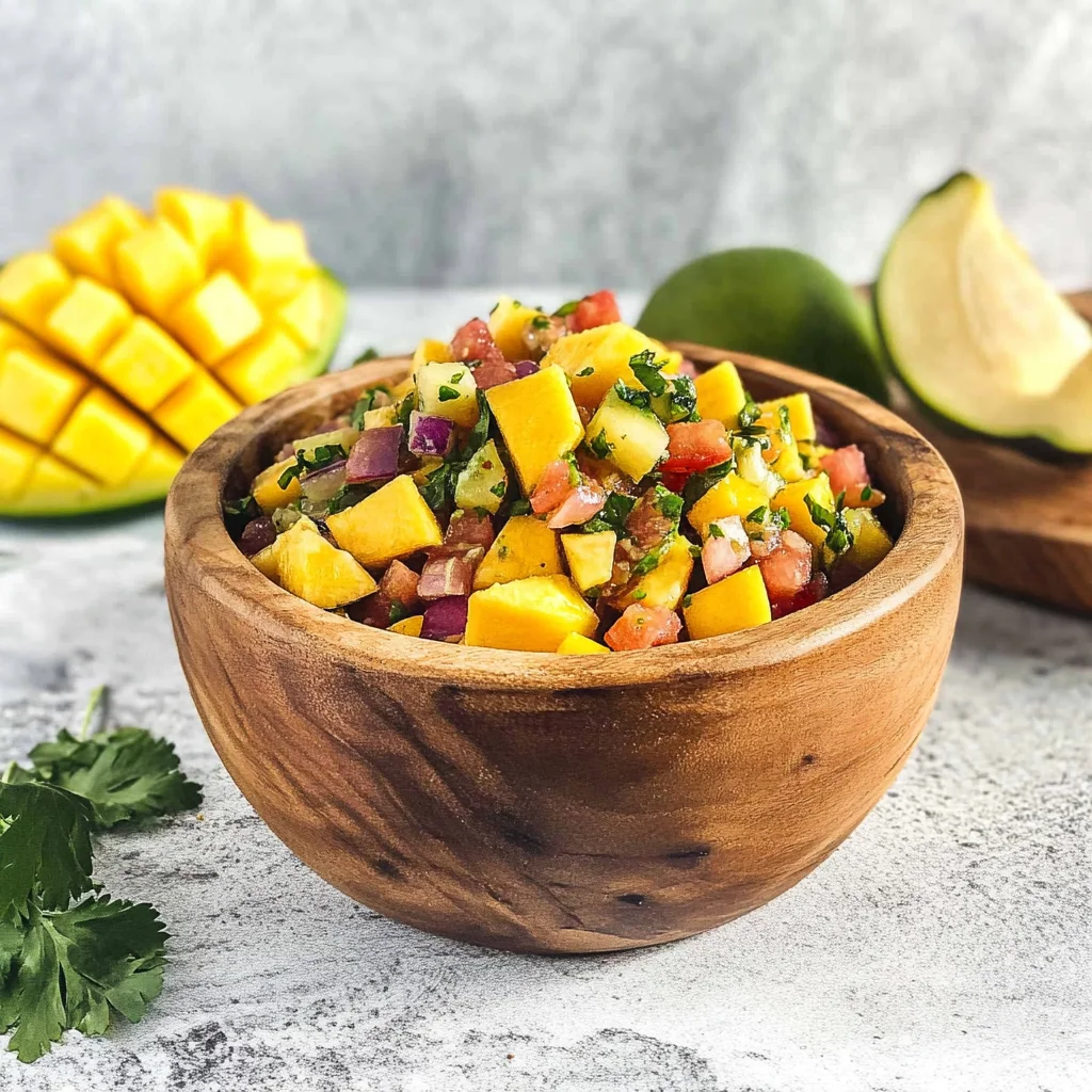 10-Minute Vegan Mango Summer Salsa