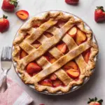 Brown Butter Strawberry Peach Pie