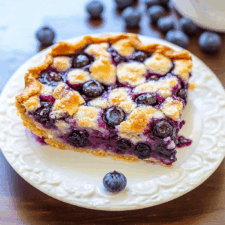 Crustless Blueberry Pie