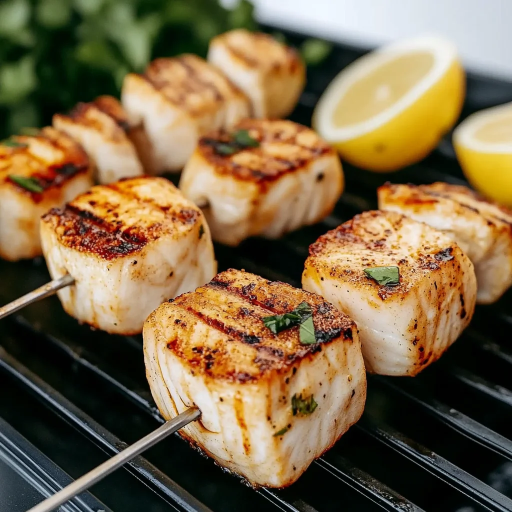 Delicious Swordfish Kebab