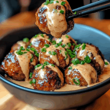Korean BBQ Meatballs with Spicy Mayo Dip
