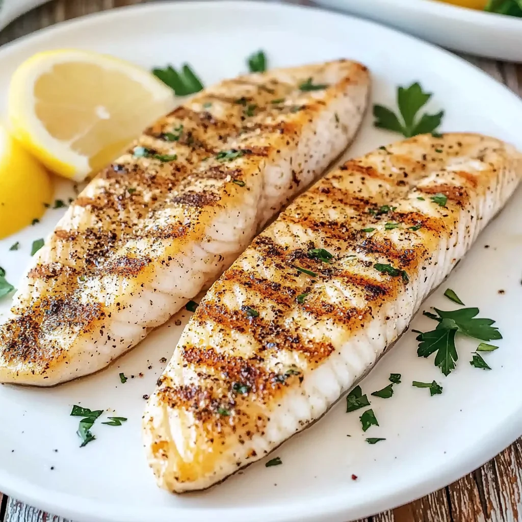 Savory Grilled Fish Fillet