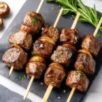 Best Grilled Steak and Mushroom Kabobs