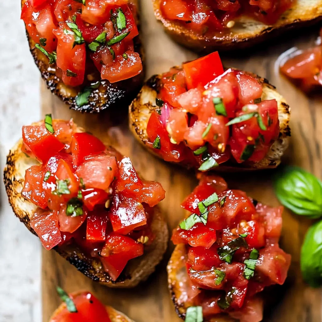 Bruschetta with Tomato and Basil