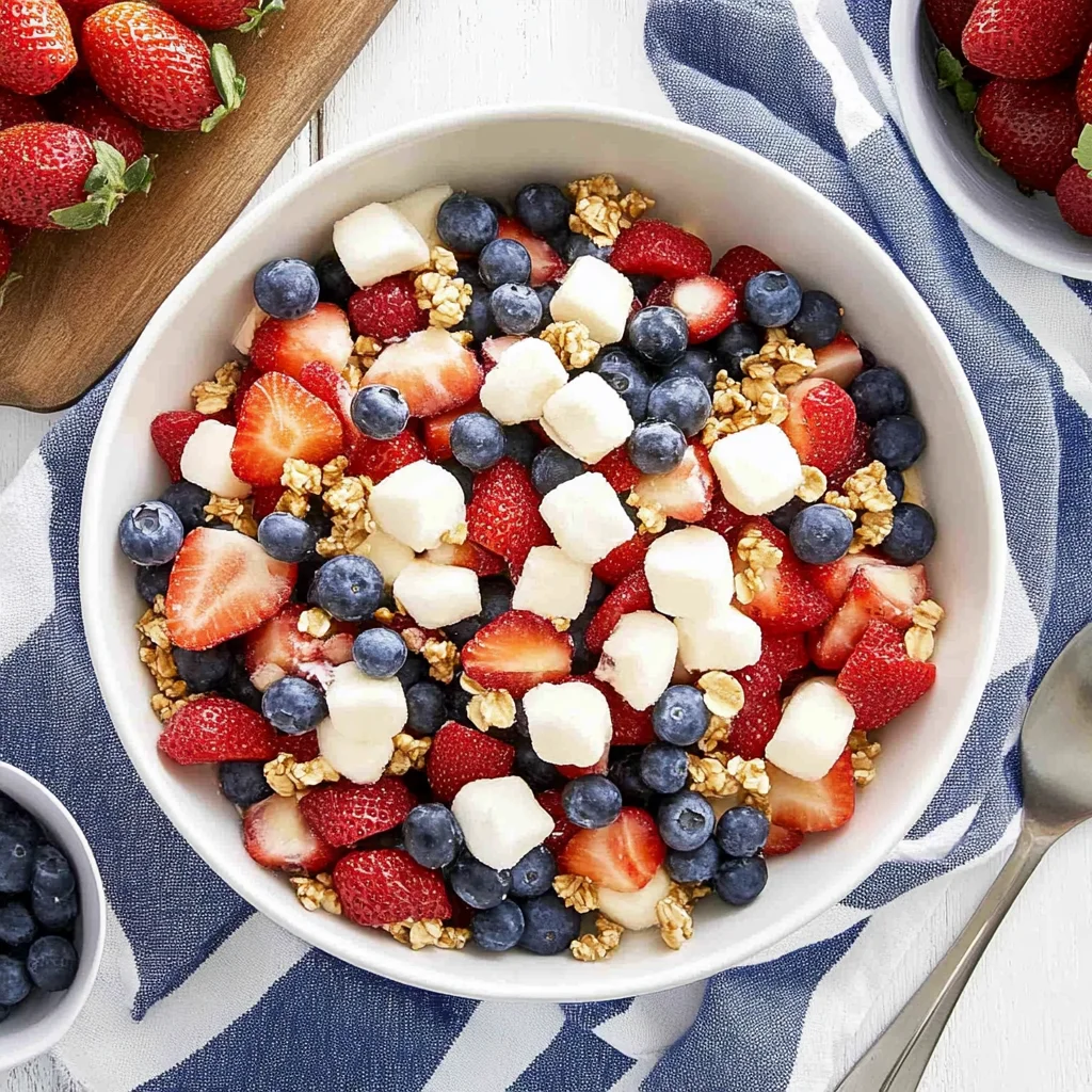 Red White and Blue Fruit Salad