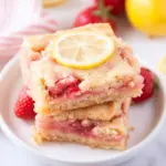 Strawberry Lemon Blondies