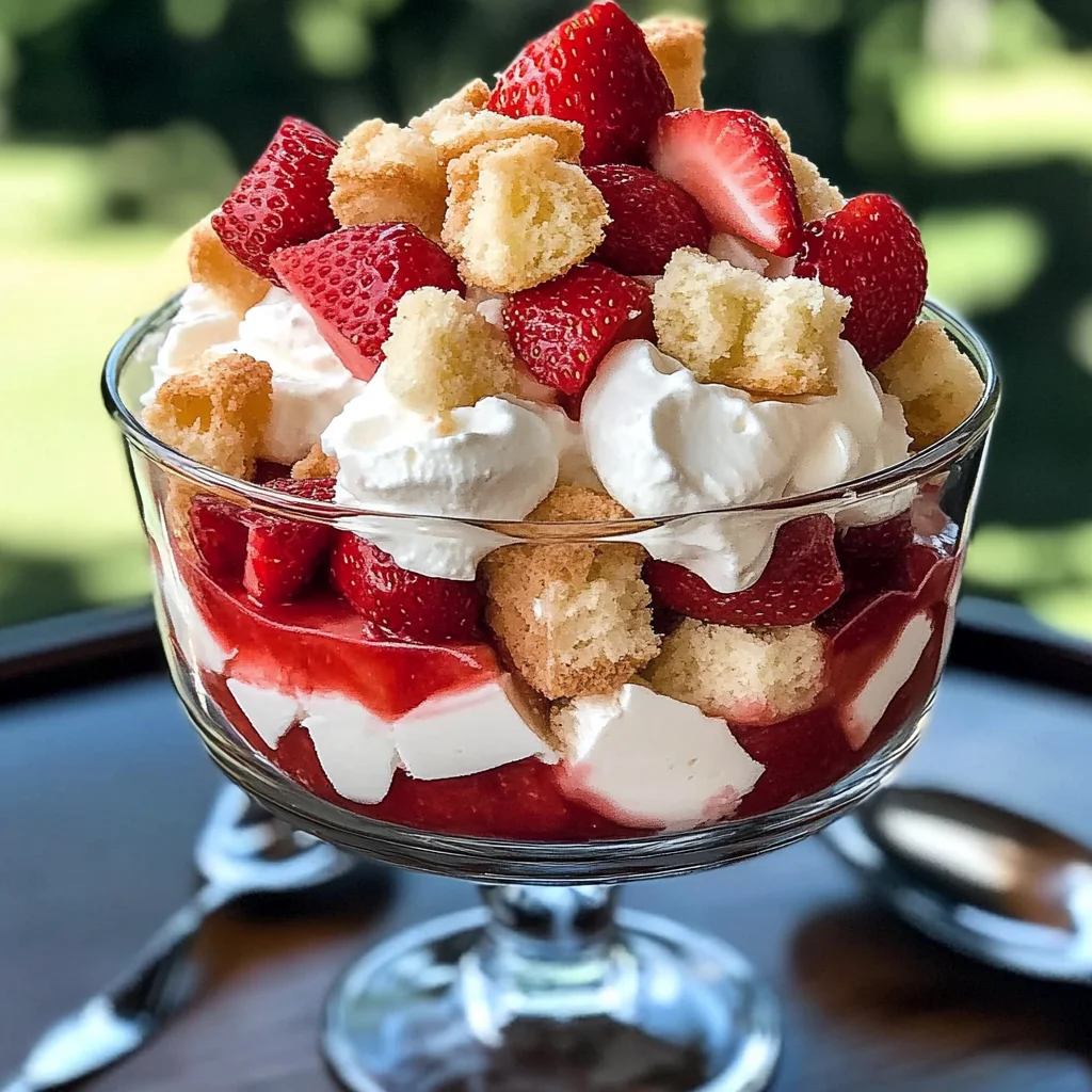 Strawberry Shortcake Trifle