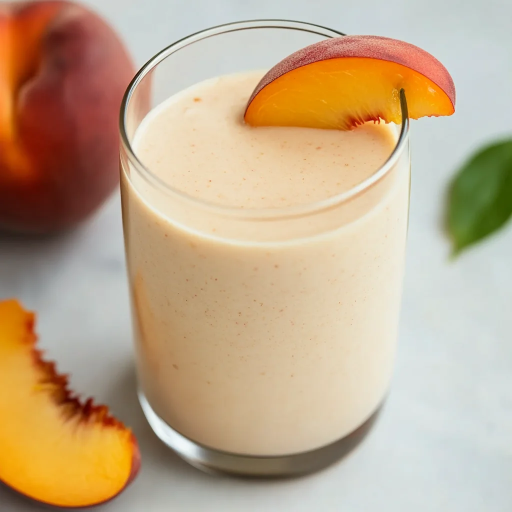 Tasty Peach Smoothie