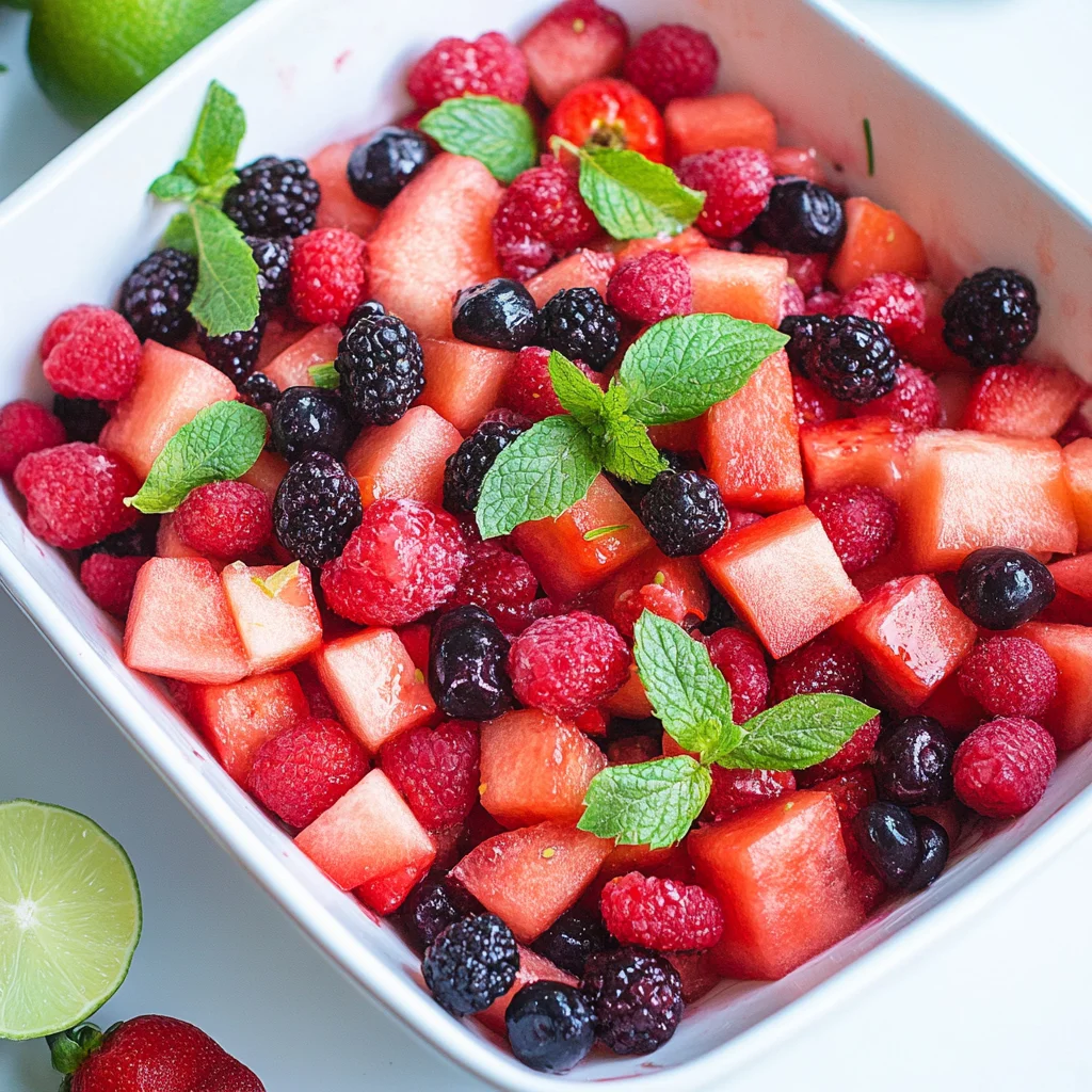 Watermelon Berry Fruit Salad