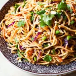 Asian Noodle Salad in Peanut Dressing