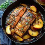 Bourbon Peach Roasted Salmon