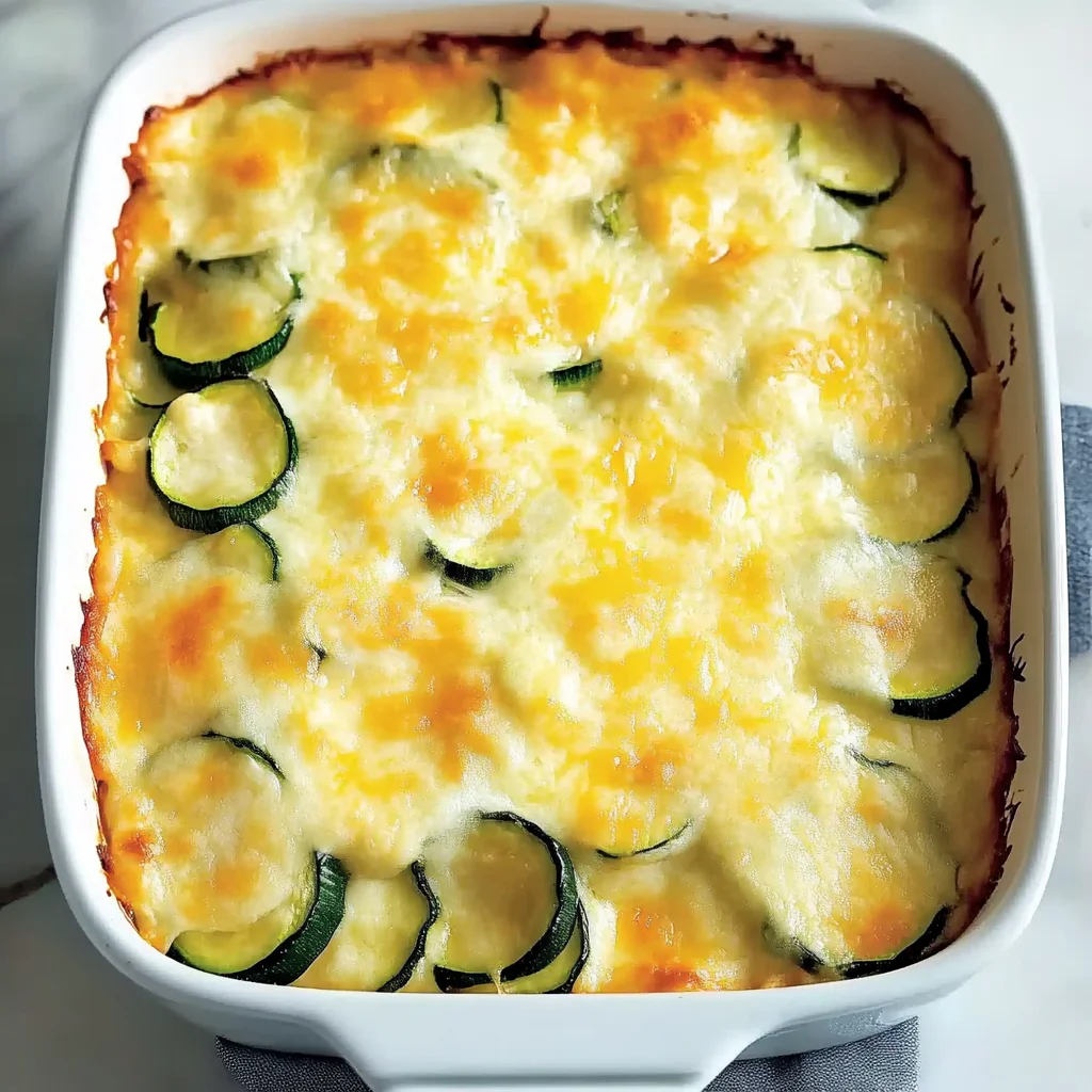 Cheesy Keto Zucchini Casserole Low Carb