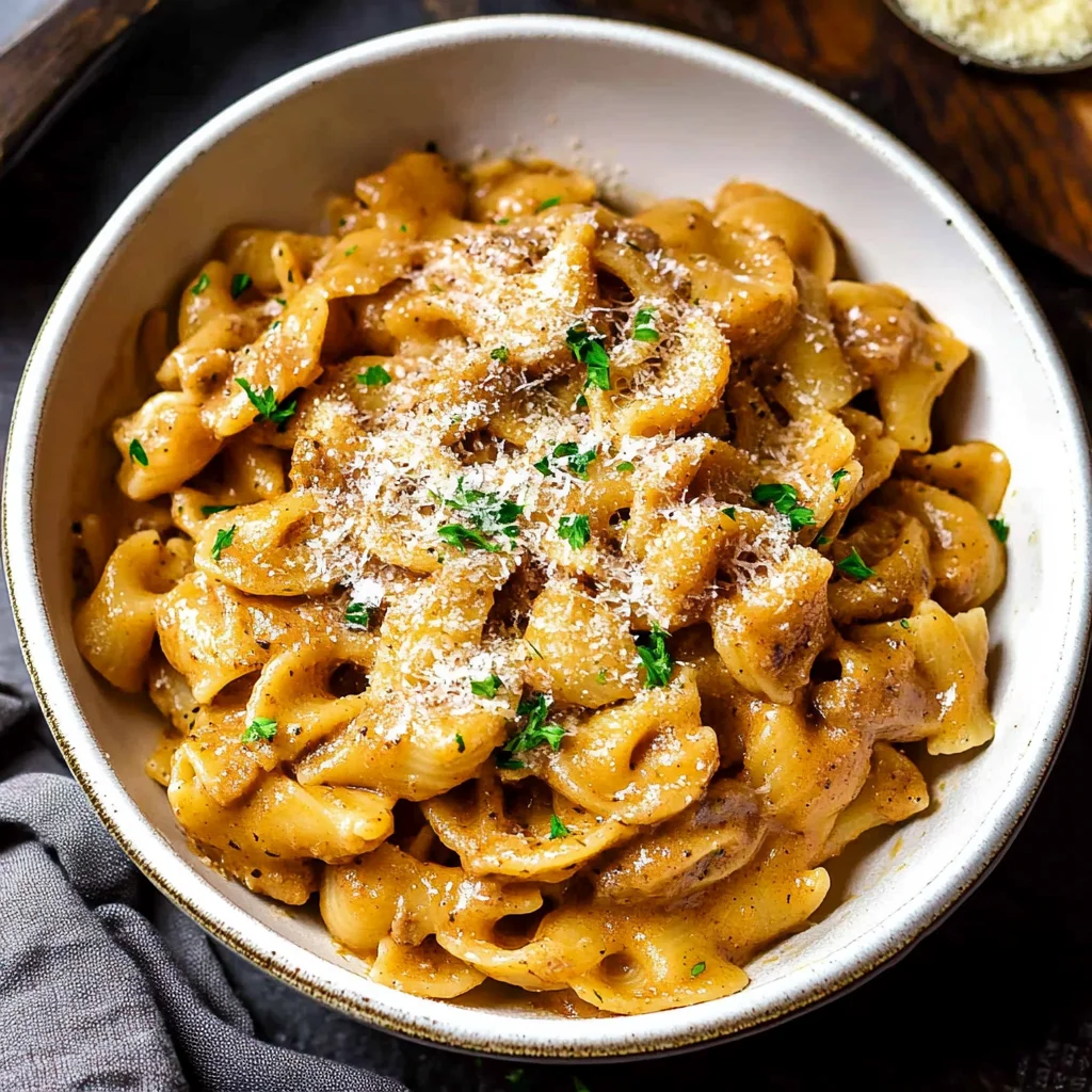 Easy French Onion Pasta
