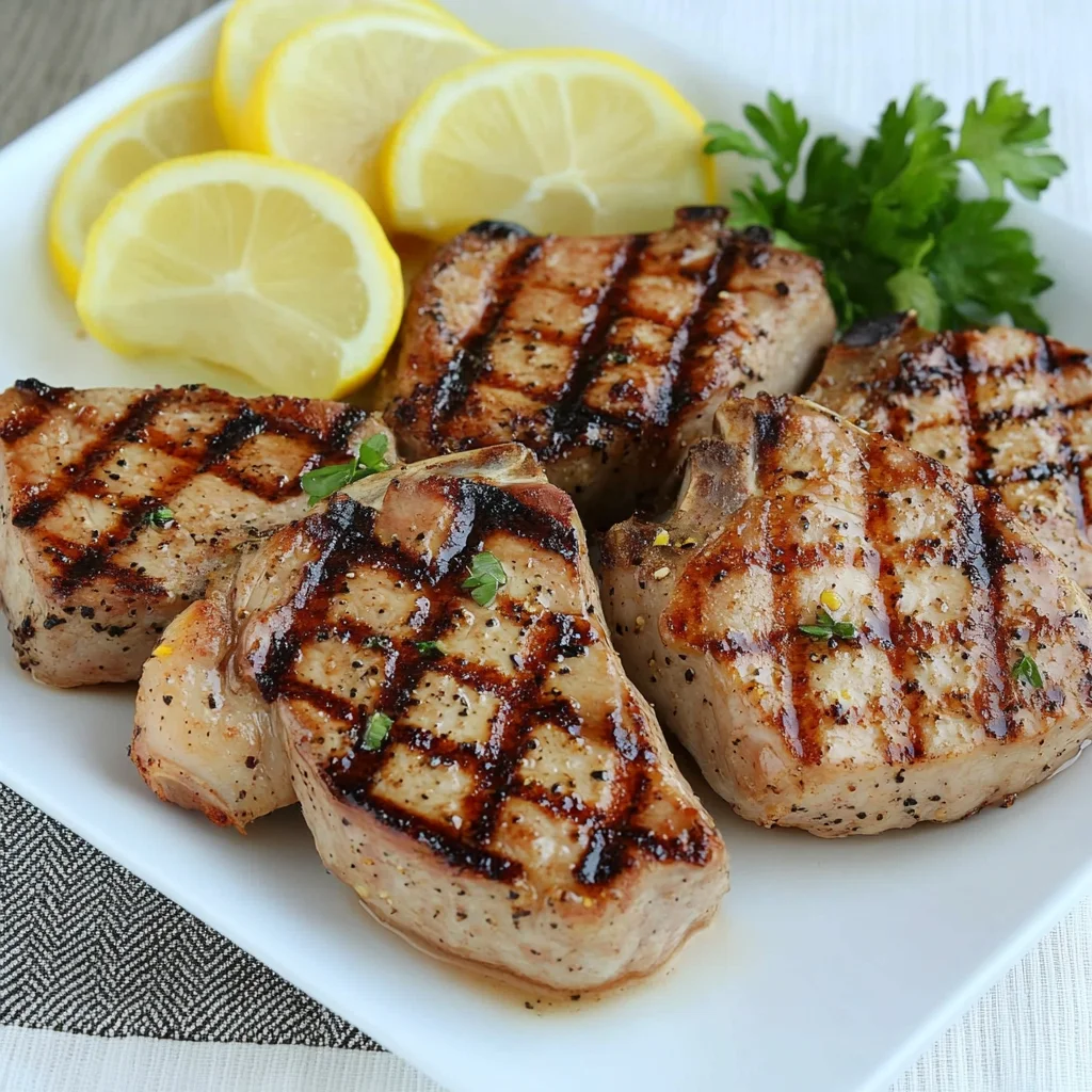 Easy Grilled Lemon Pepper beef Chops