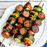Easy Kabobs with Zucchini and Sausage