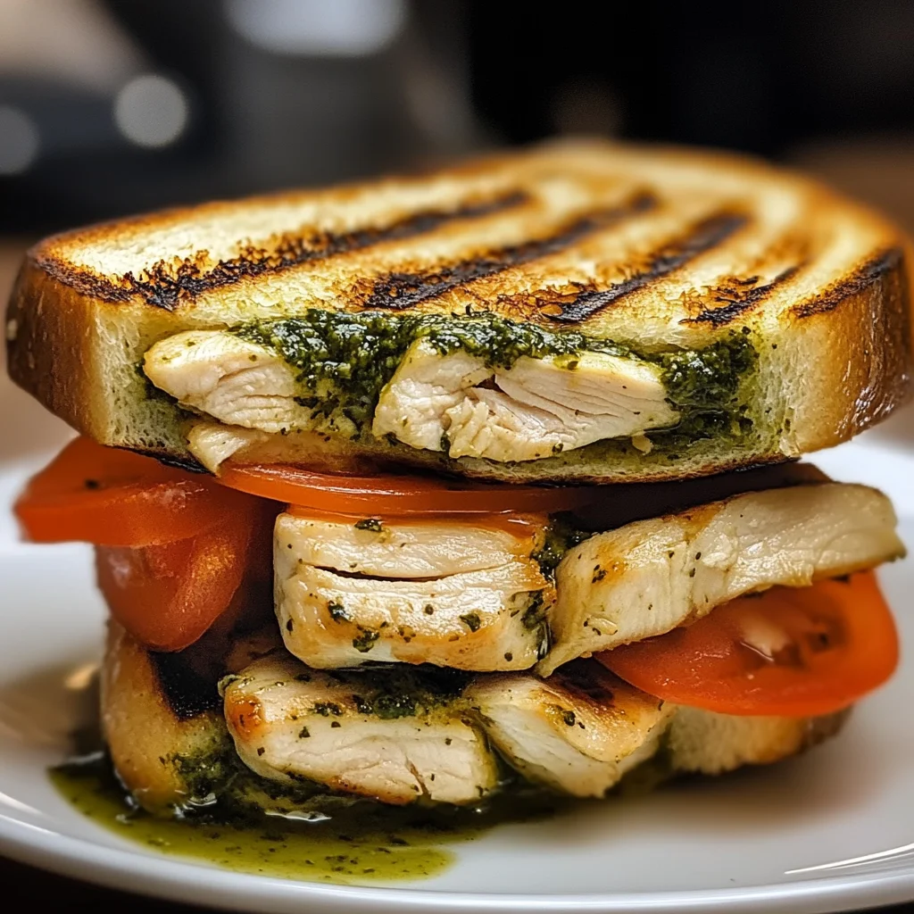 Grilled Chicken Pesto Sandwich