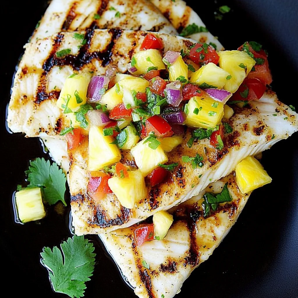 Grilled Mahi Mahi with Pineapple Salsa