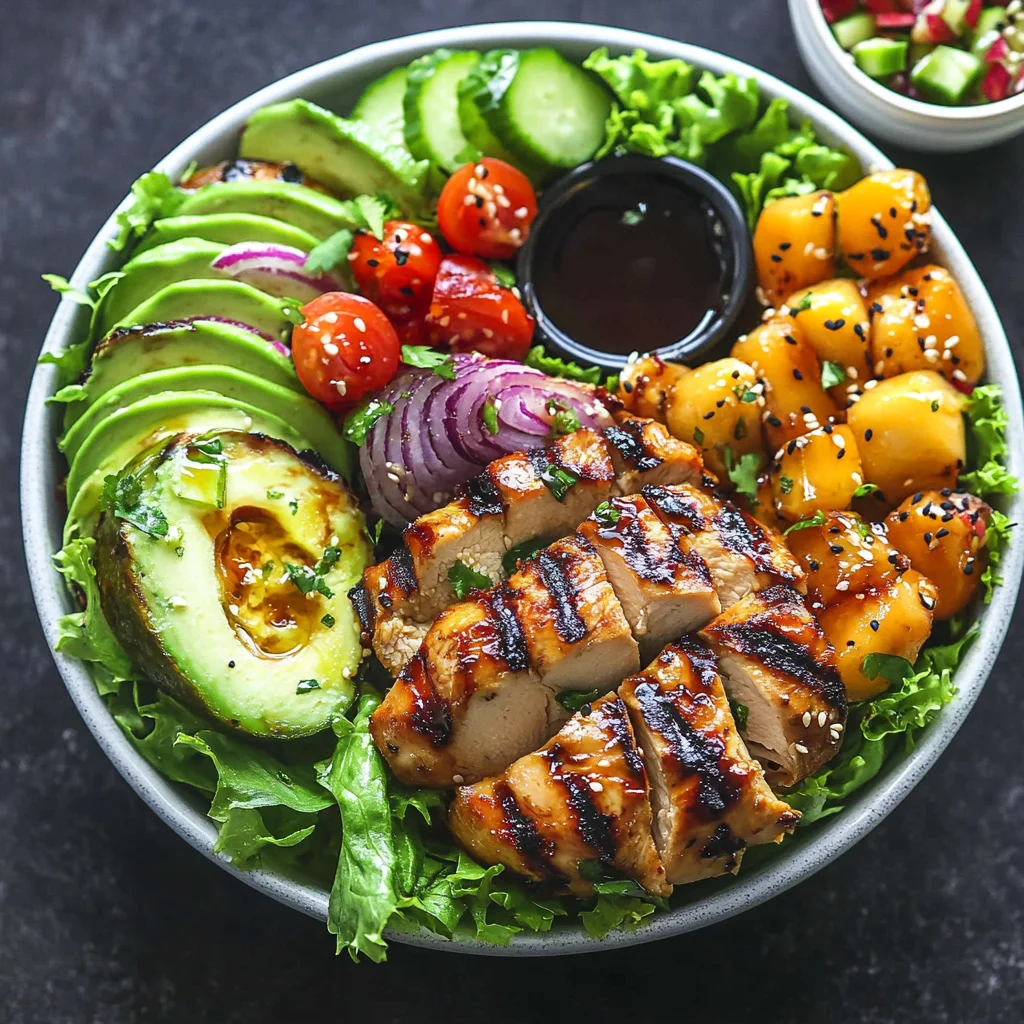 Grilled Teriyaki Chicken Salad