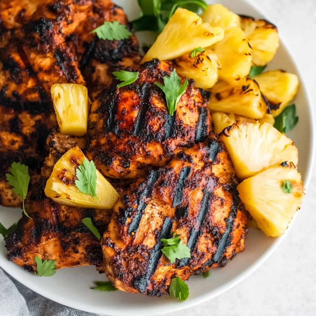 Homemade Grilled Pineapple Chicken