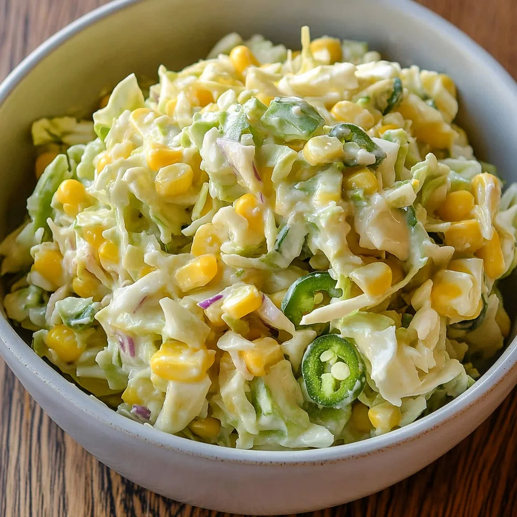Jalapeno Corn Coleslaw
