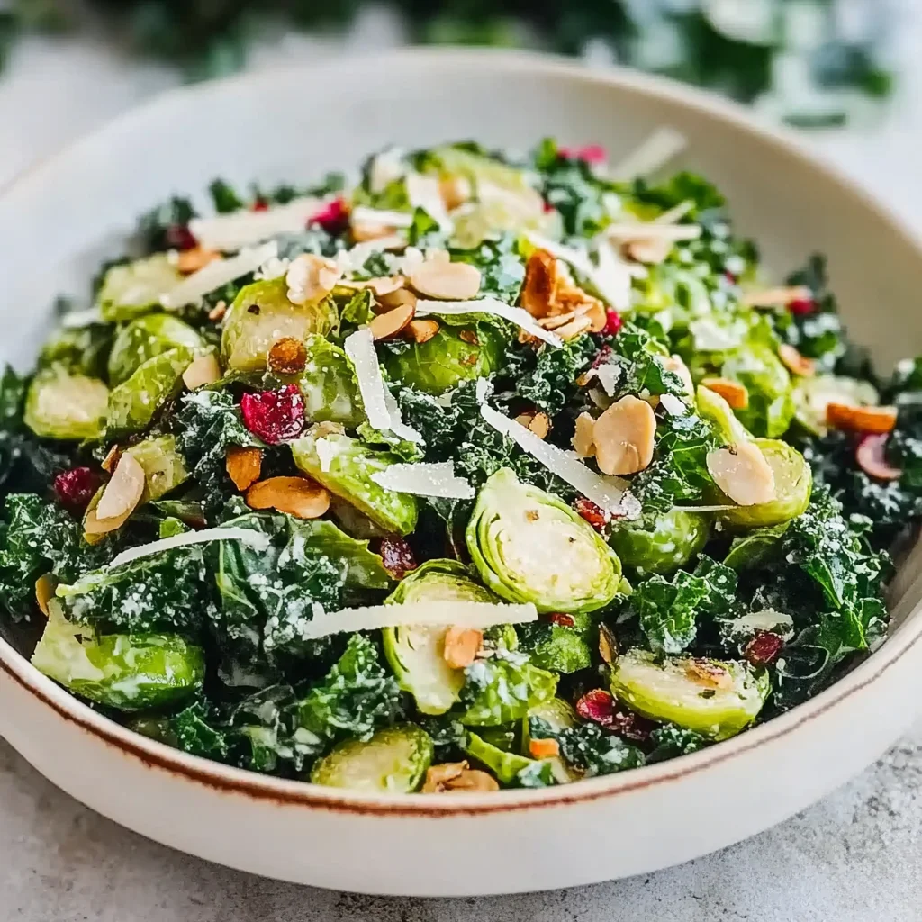 Kale and Brussels Sprout Salad