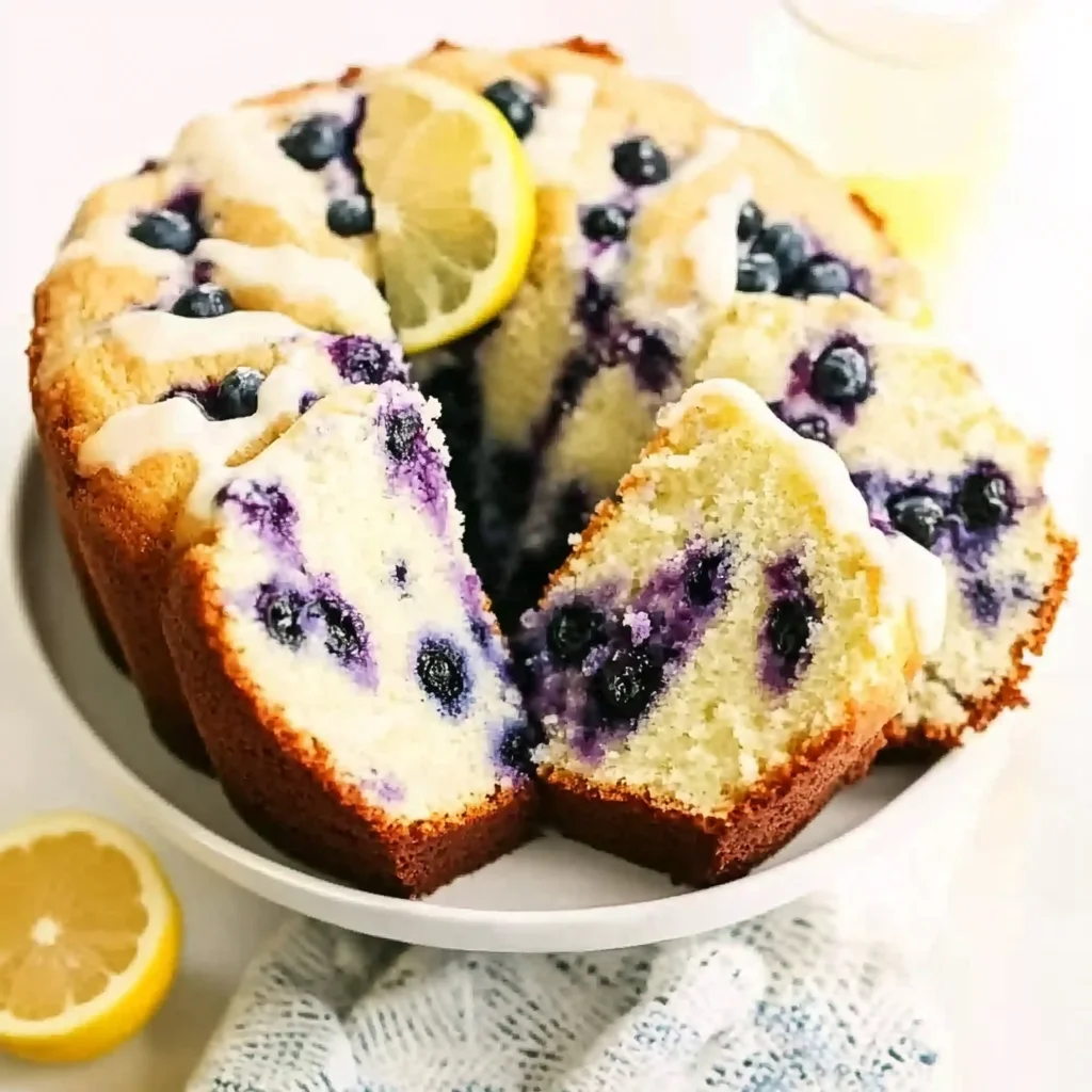 Lemon Blueberry Pound Cake Recipe