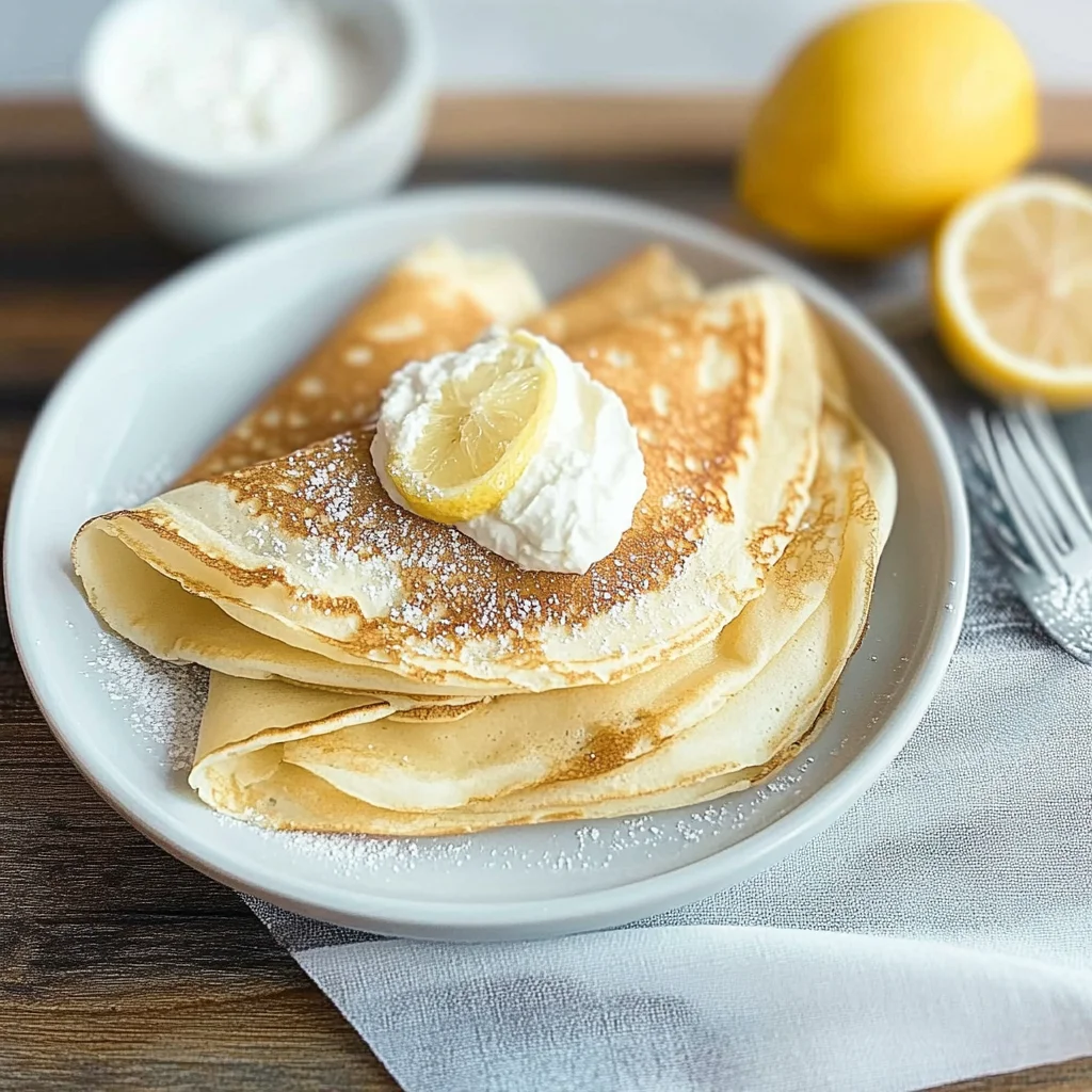 Lemon Ricotta Crepes