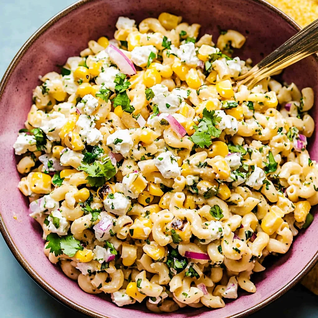 Mexican Street Corn Pasta Salad Recipe