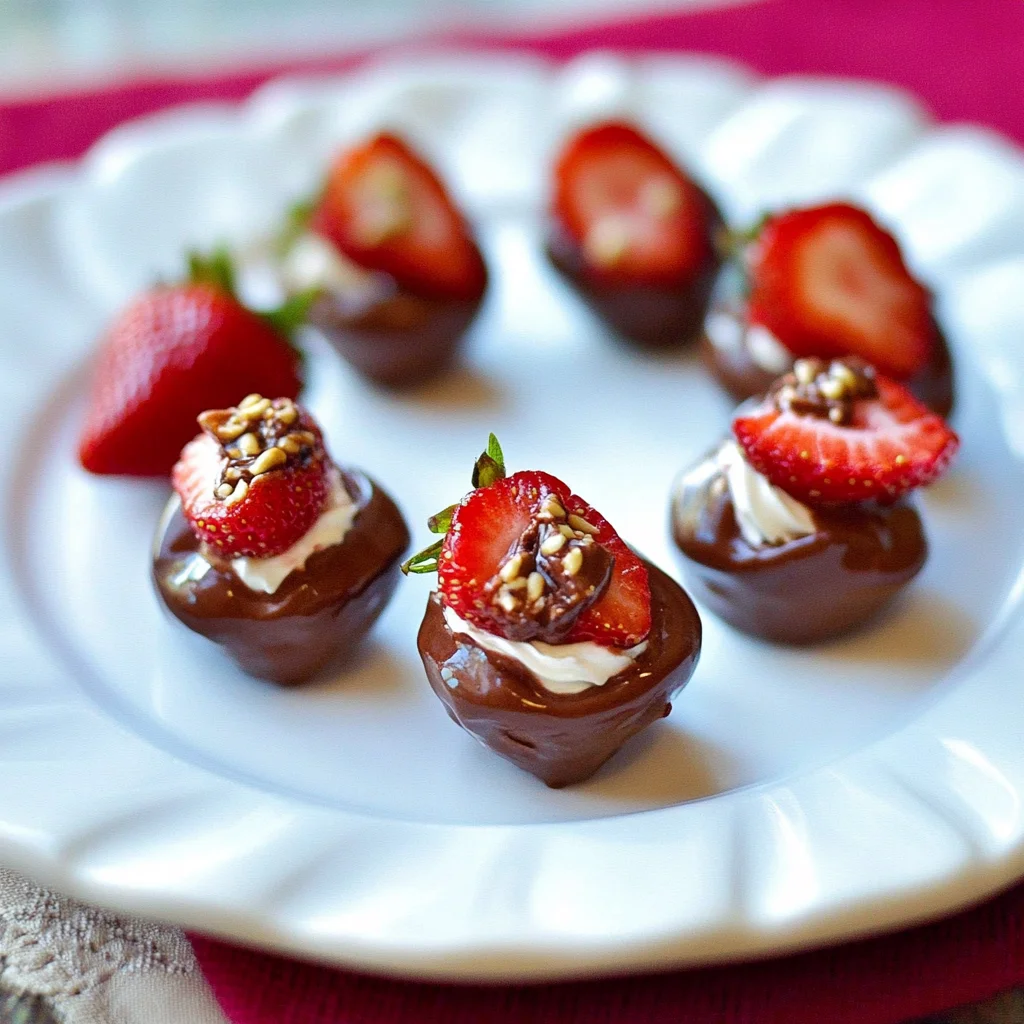 Nutella Deviled Strawberries