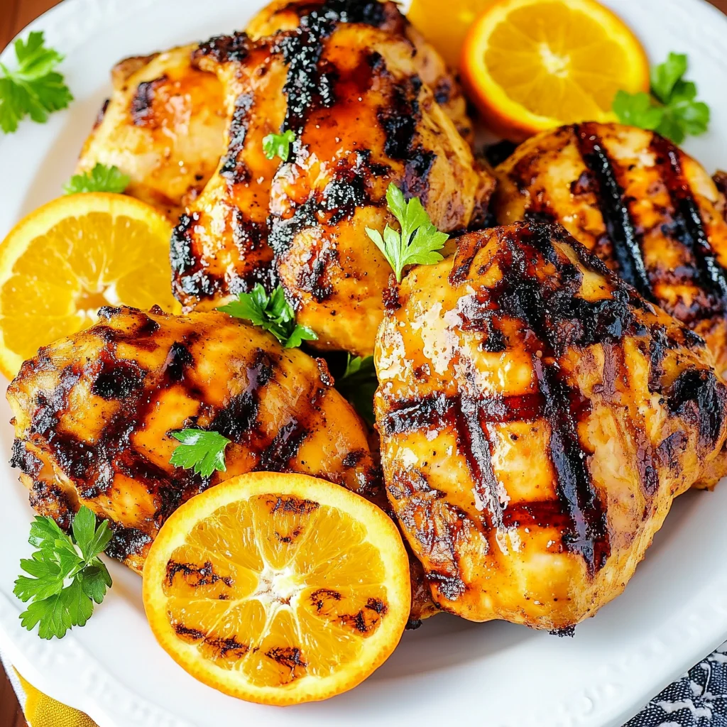 Orange Barbecue Grilled Chicken Recipe