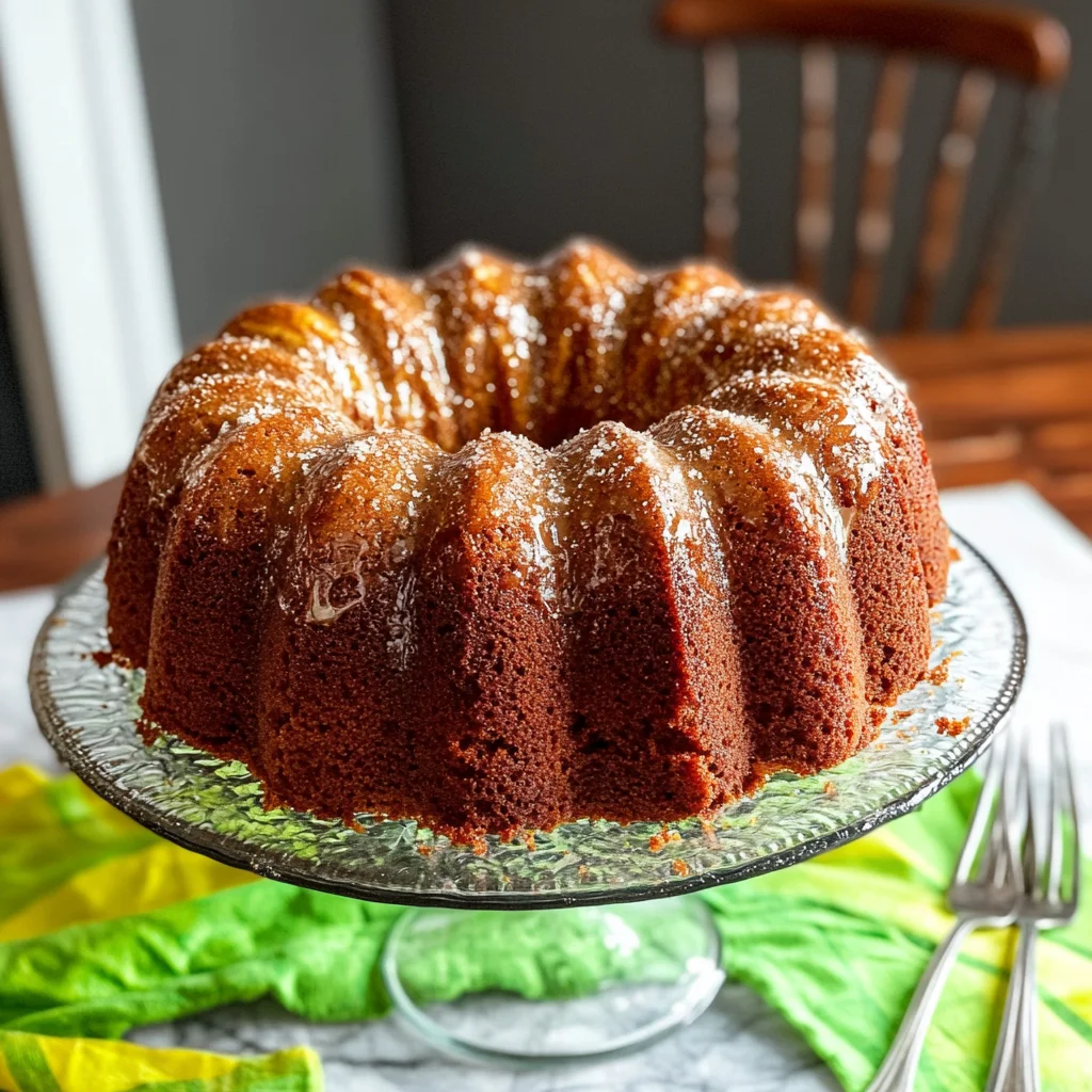 Pecan Zucchini Bundt Cake