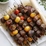 Rosemary Garlic Steak Kebabs
