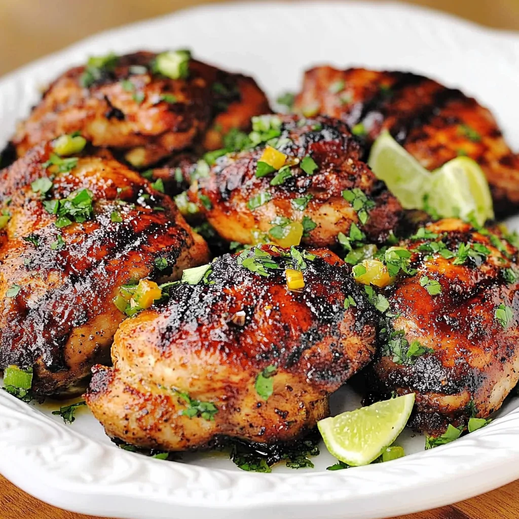 Southwestern Grilled Chicken Recipe with Lime Butter