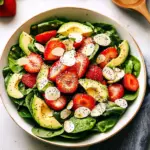 Strawberry Avocado Spinach Salad with Poppyseed Dressing