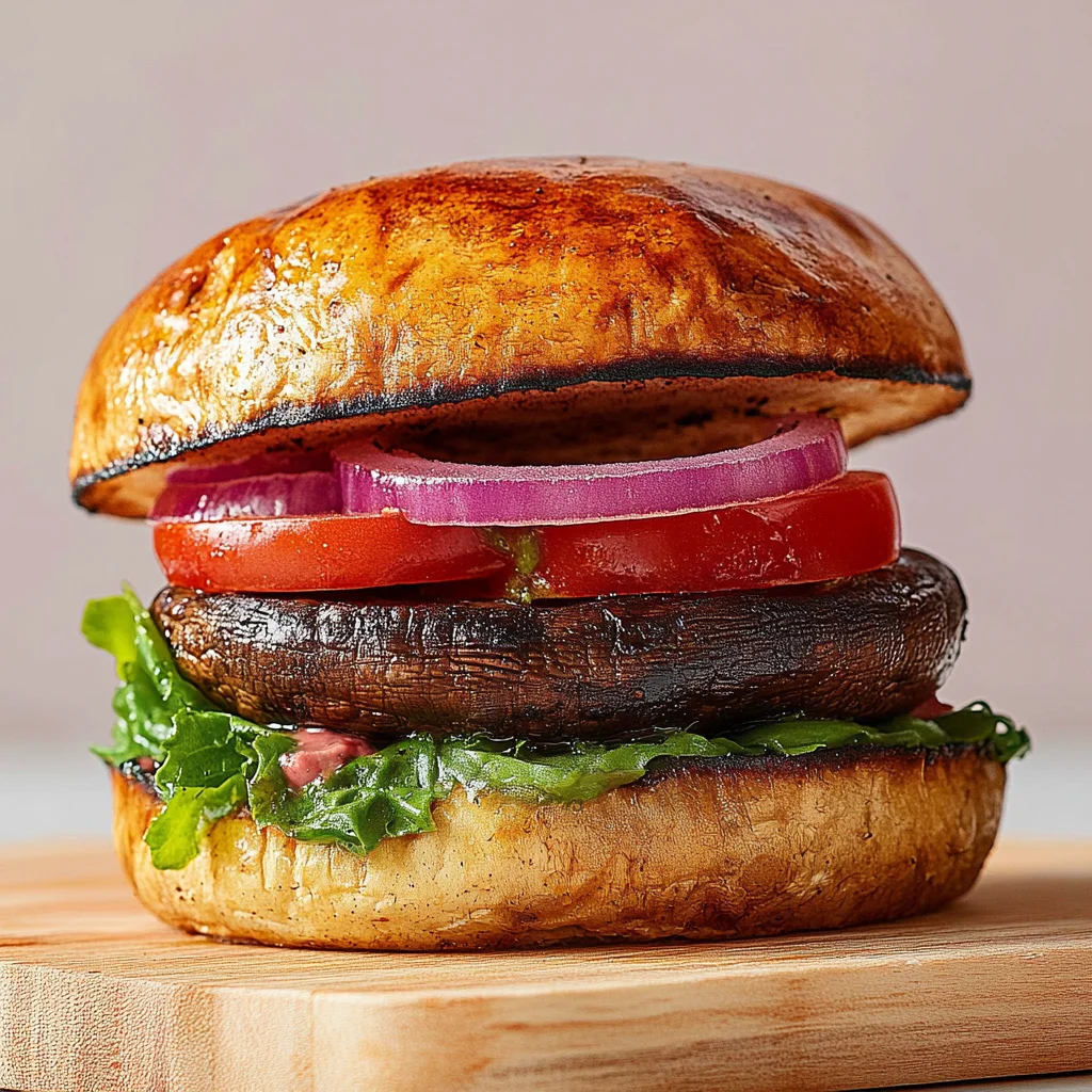 The Best Grilled Portobello Mushroom Burger