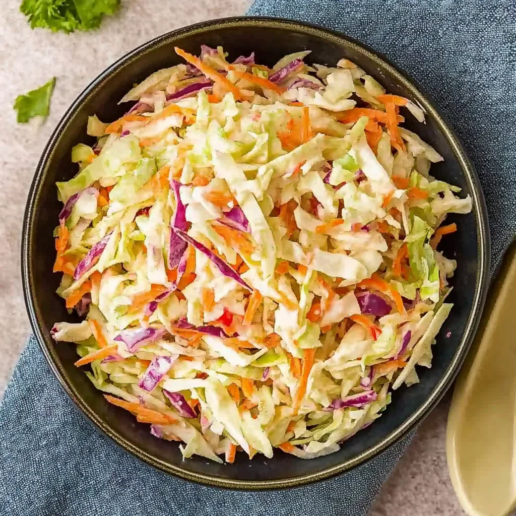 Vinegar Coleslaw Recipe (No Mayo Coleslaw)