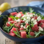 Watermelon Salad with Arugula, Feta, & Fresh Herbs