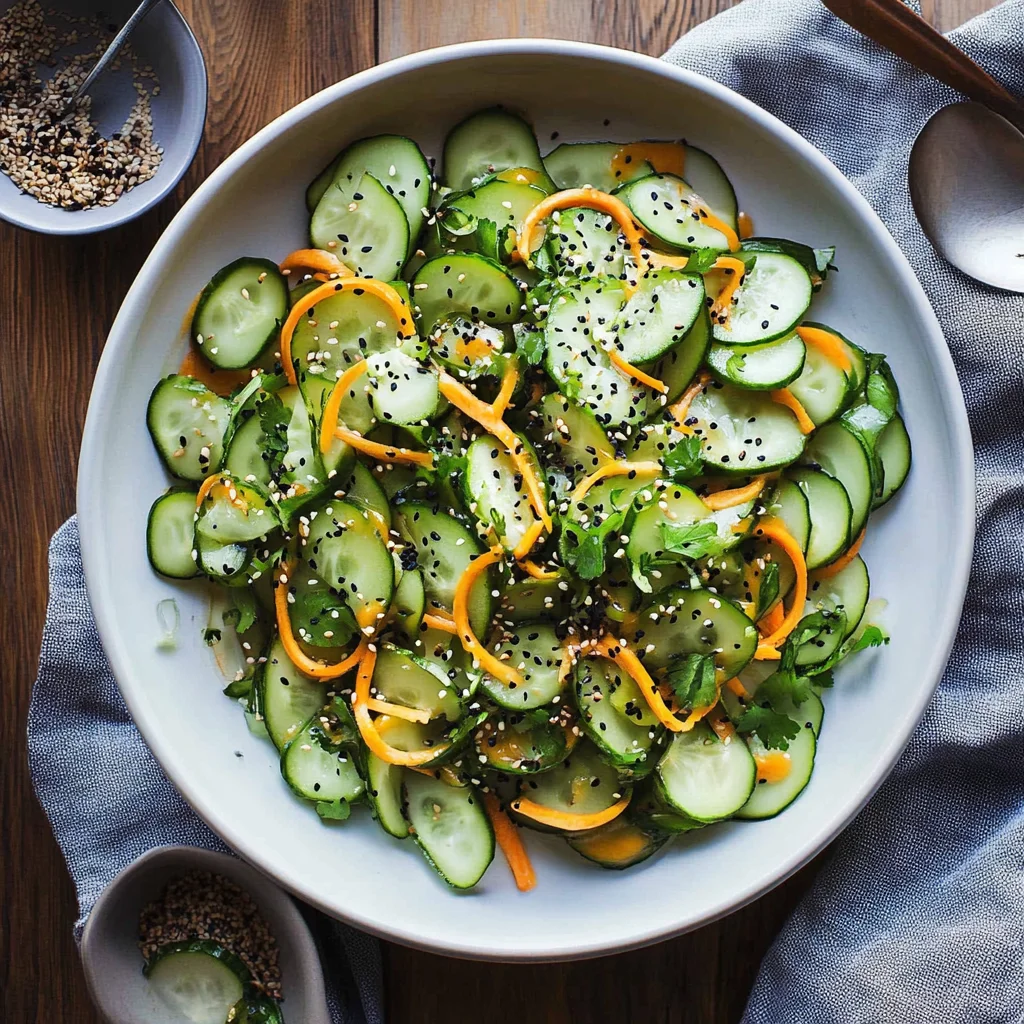 10-Minute Ginger Miso Cucumber Salad