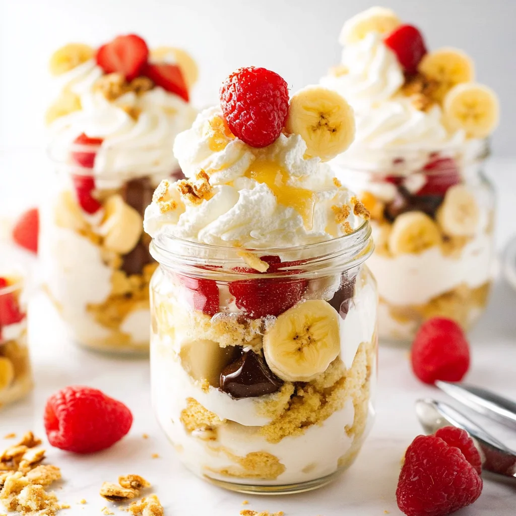 Banana Split Trifles