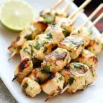 Cilantro Lime Chicken Kebab