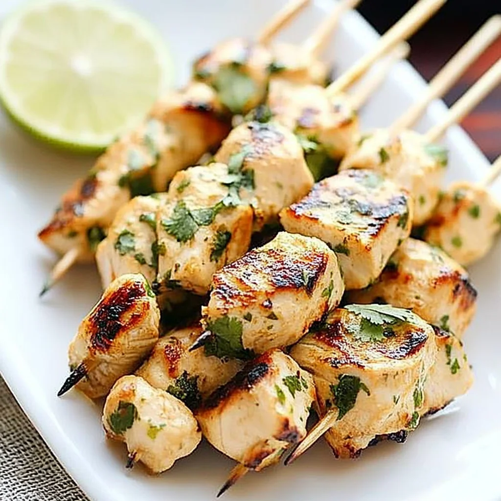 Cilantro Lime Chicken Kebab
