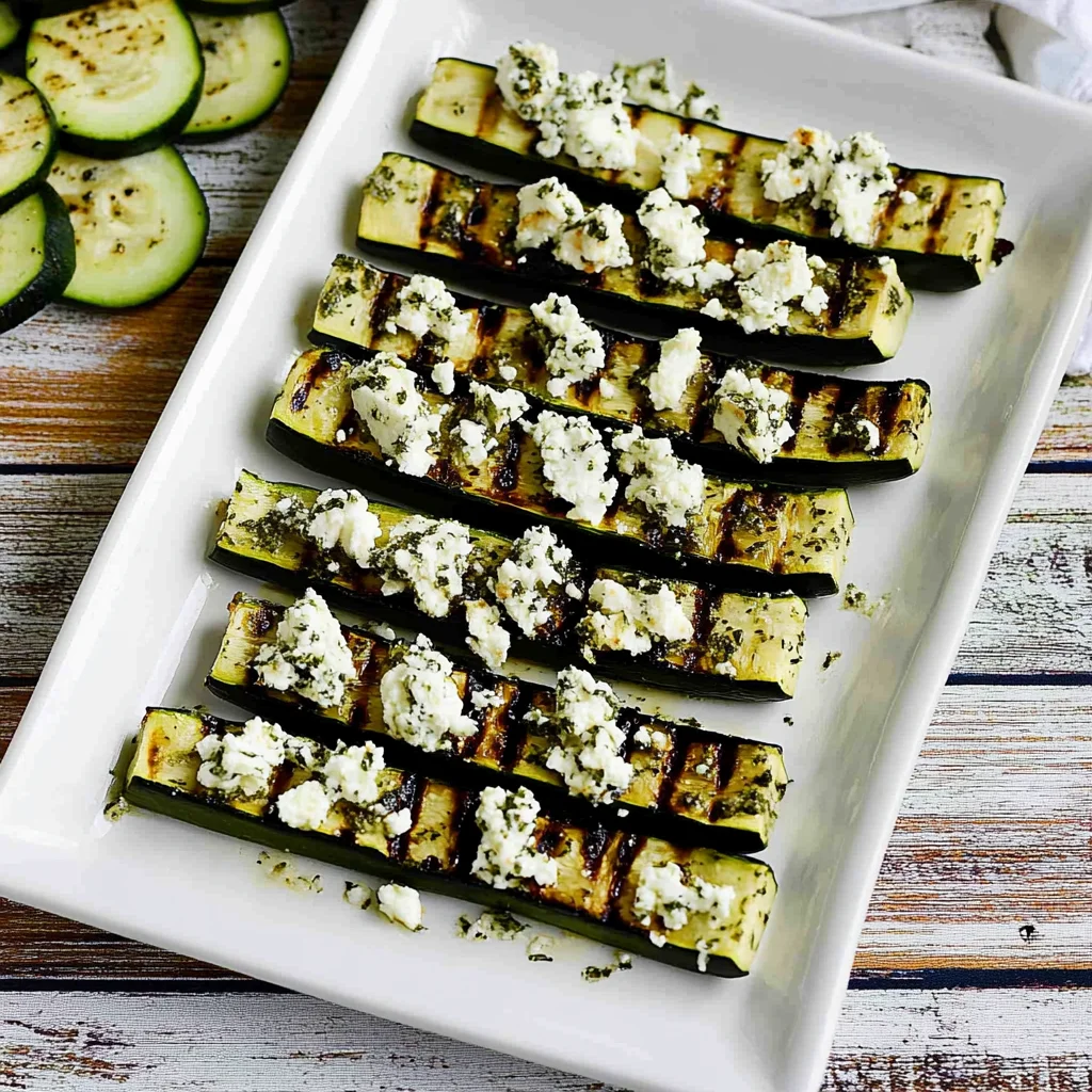 Easy Grilled Greek Zucchini