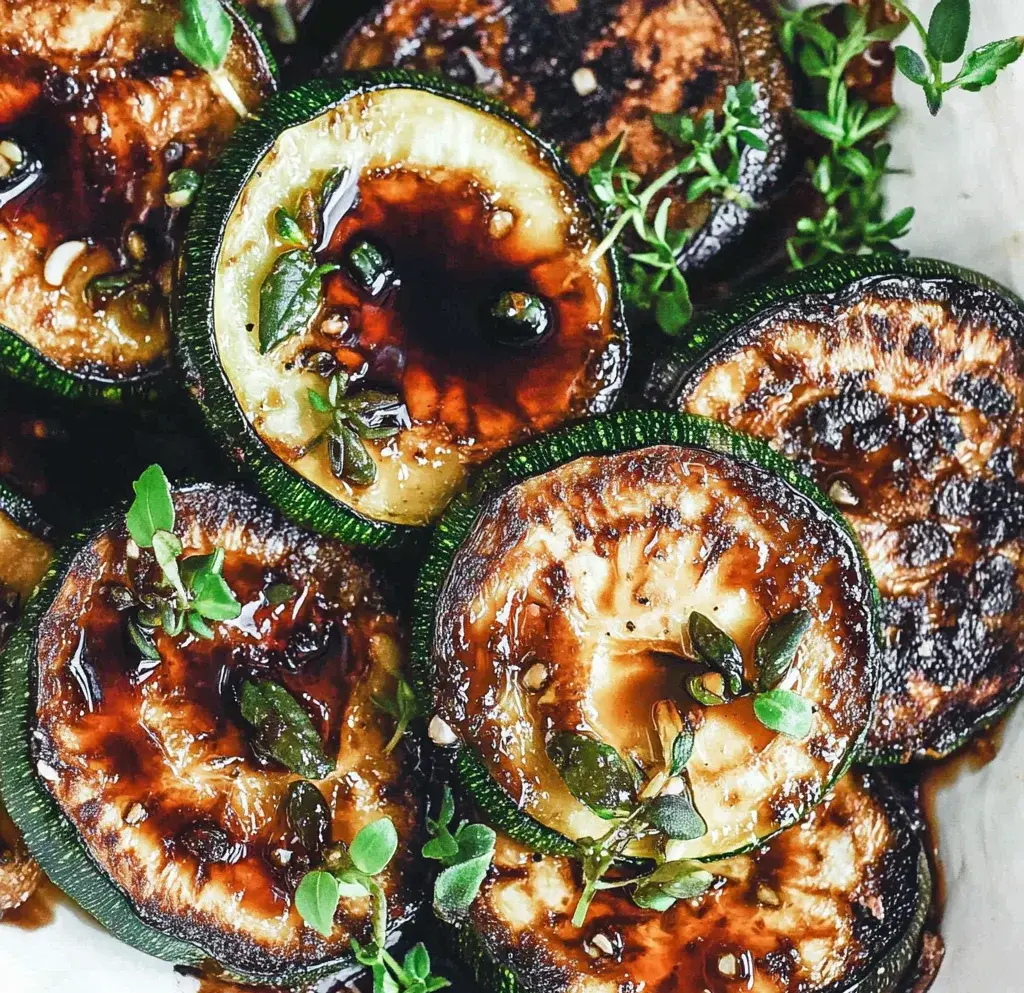 Easy Skillet Zucchini Recipe with Balsamic Reduction
