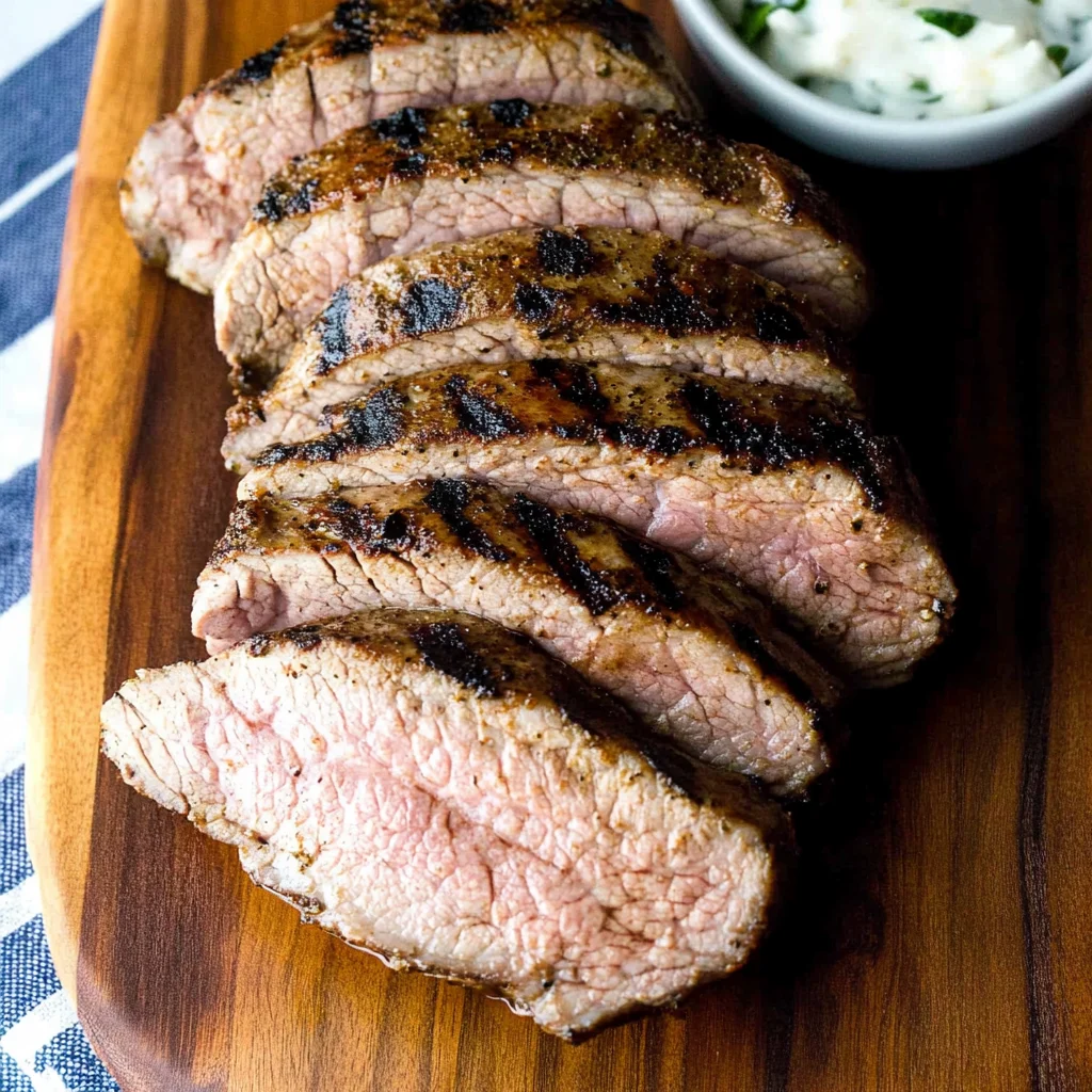Grilled Mojo-Marinated beef Tenderloin