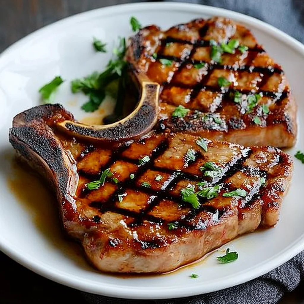 Grilled Pineapple Chili beef Chops Recipe