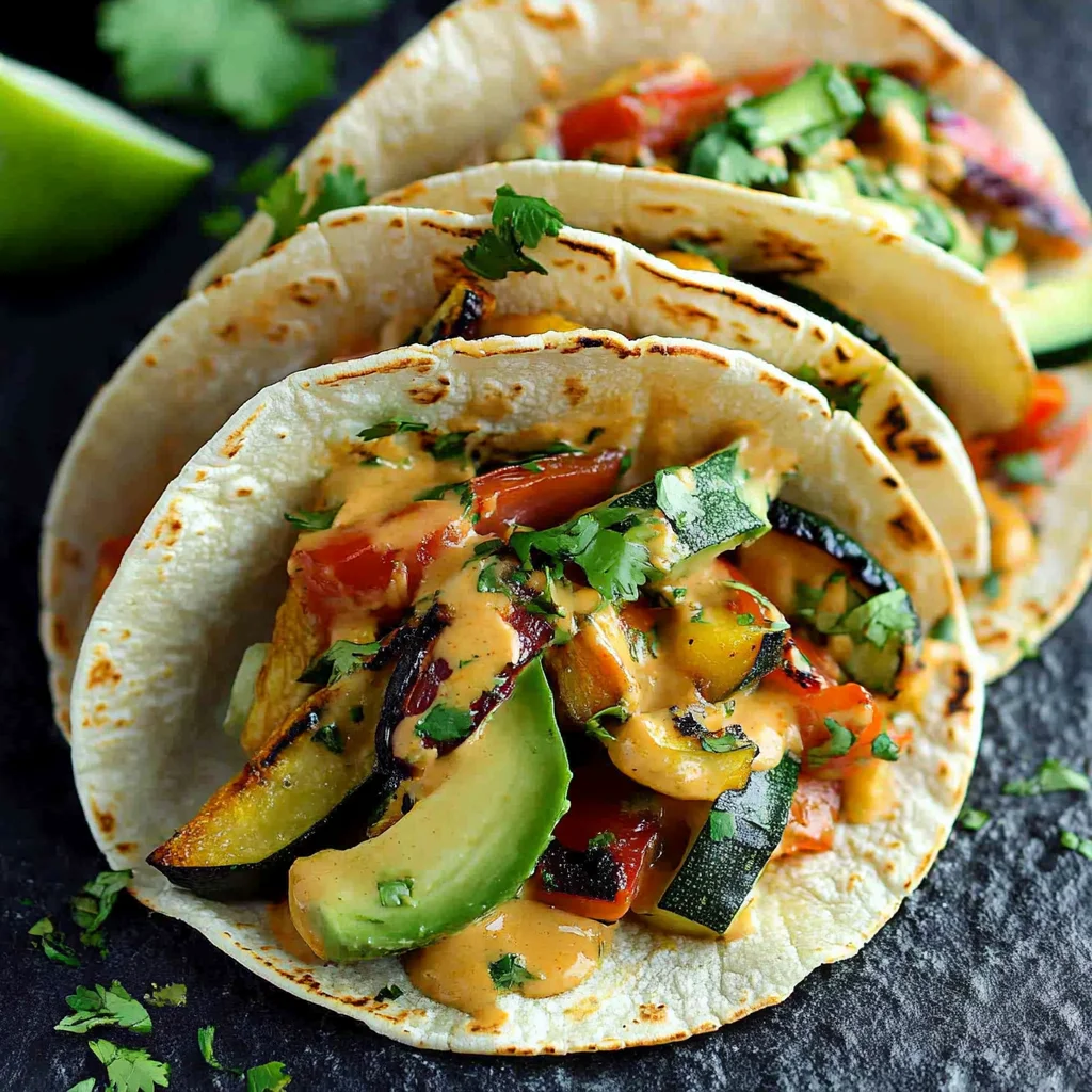 Grilled Thai Vegetable Tacos Recipe