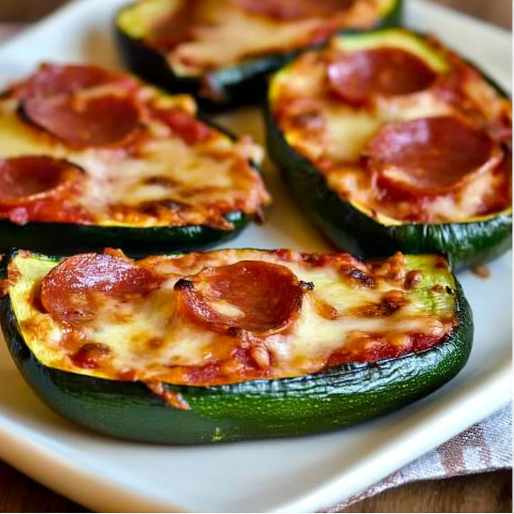 Grilled Zucchini Pizza Slices