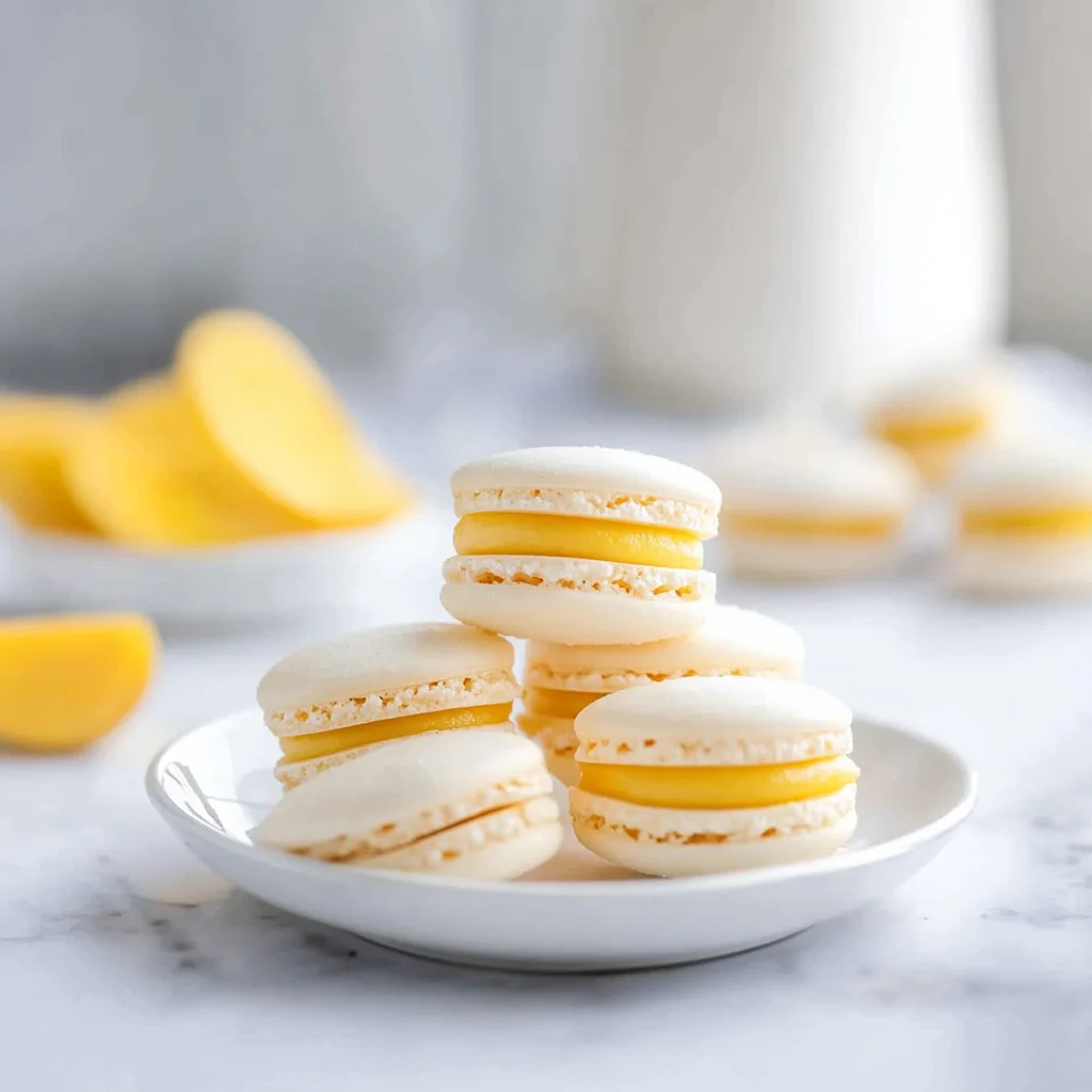 Mango Macarons