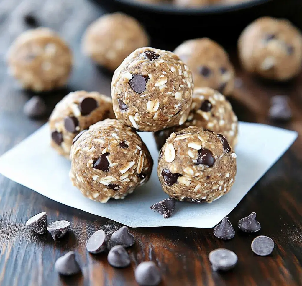 No Bake Chocolate Chip Energy Bites
