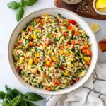 Rainbow Orzo Salad